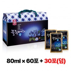 [선운산농협] 베리웰 블루베리즙 (80ml 60포)+30포(덤)